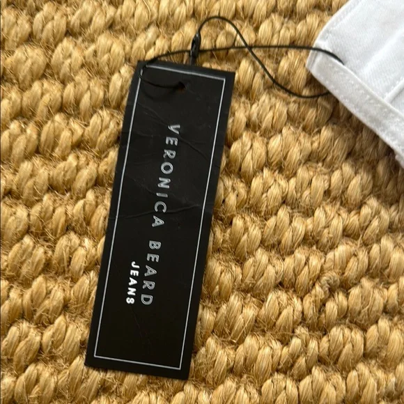 Veronica Beard White Flare Wide Leg Jeans